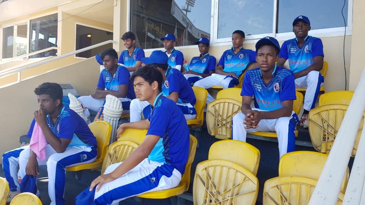 North Zonal Council U17 players at the Queen's Park Oval during opening game vs North East in the Price Club Supermarket sponsored tournament.